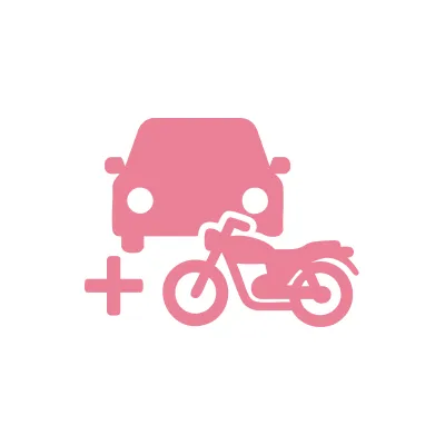 車とバイクのアイコン